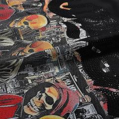 CD Skull Rhinestone Print Washed Tee 28874565