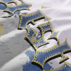 Riding Skull Cowboy Hotfix Rhinestone Print Tee 28874485
