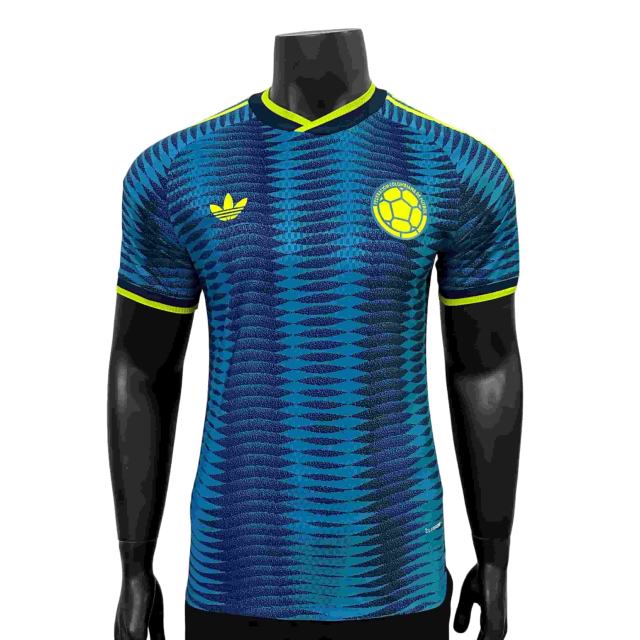 2026/2027 Fluorescent Green Wave Pattern Colombia Away Authentic Jersey 28898455