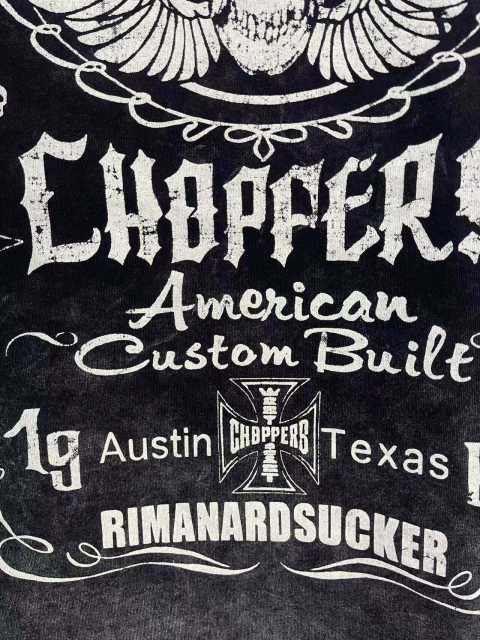 West Coast Choppers Skull Print Washed Distressed Tee