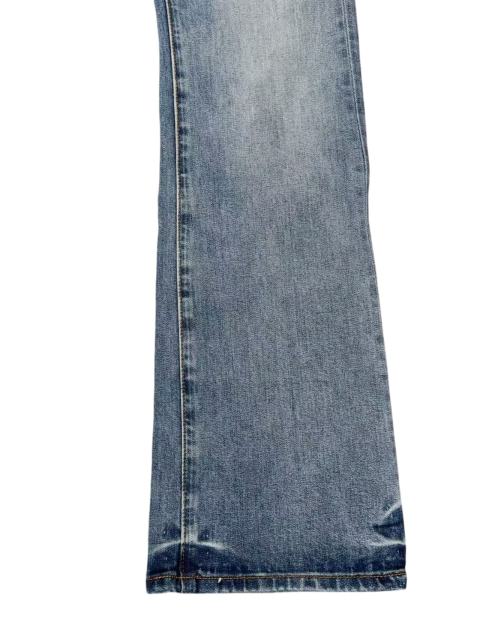 1:1 quality version Light Blue Washed Distressed Flare Jeans 28997711