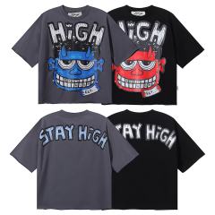 Cartoon Devil Face Print Tee 2 colors 28874559
