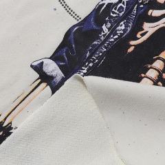 Punk Skull Splash Ink Rhinestone Print Tee 2 colors 28874561