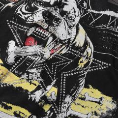 American Bully & Bone Rhinestone Print Washed Tee 28872178