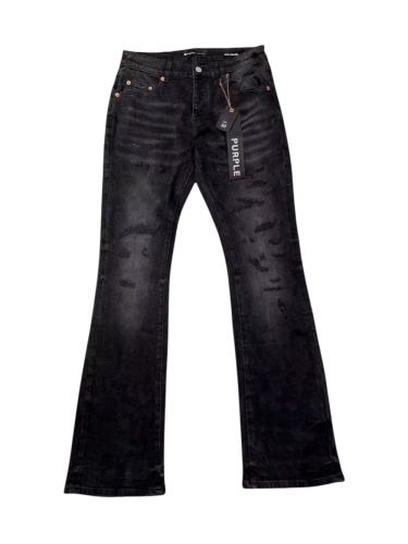 1:1 quality version Black Washed Ripped Flare Denim Pants 28997718
