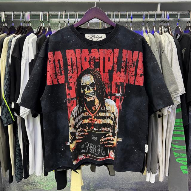 No Discipline F-Terry Cropped Print Tee 2 colors 28930873