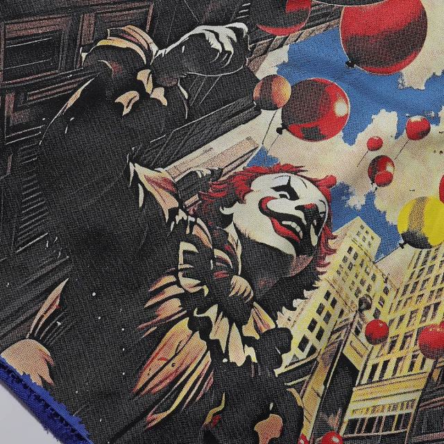 Balloon Clown Splash Ink Rhinestone Print Washed Tee 3 colors 28874571