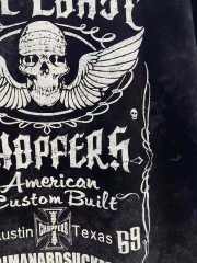 West Coast Choppers Skull Print Washed Distressed Tee
