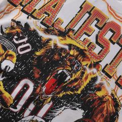 Roaring Brown Bear Hotfix Rhinestone Print Washed Tee 28874480