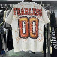 Roaring Brown Bear Hotfix Rhinestone Print Washed Tee 28874480
