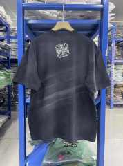 West Coast Choppers Skull Print Washed Distressed Tee