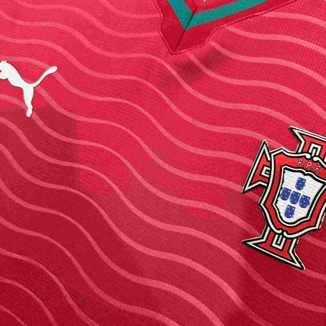 2026/2027 Burgundy Wave Pattern Portugal Home Jersey 2 Kind 28898443