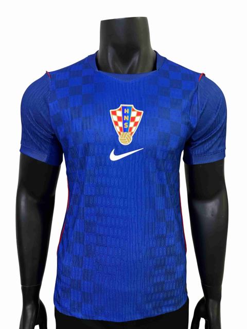 2026/2027 Blue Checkerboard Croatia Away Predesign Authentic Jersey 28898446