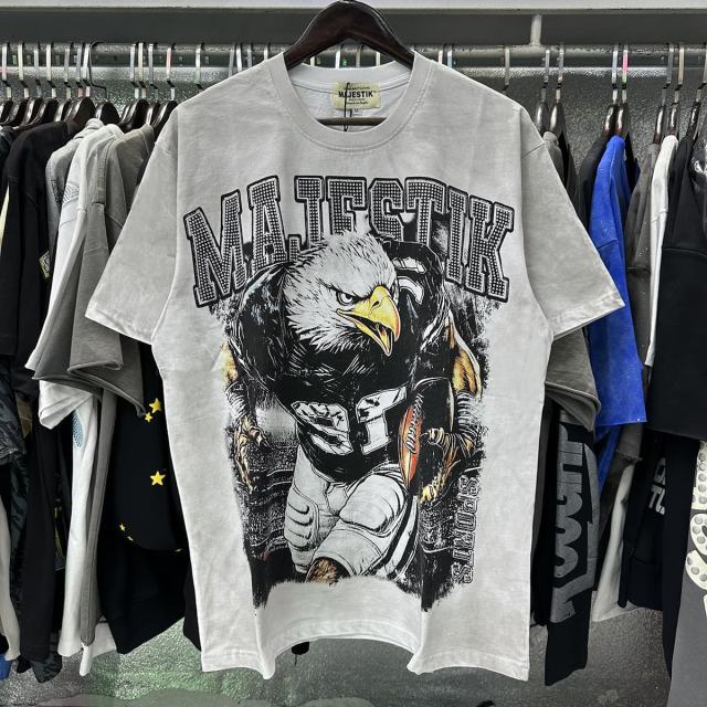 Eagle Player Hotfix Rhinestone Print Washed Tee 28874483