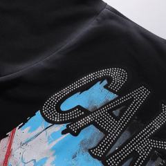 Carnival Skull Rhinestone Print Washed Tee 28874569