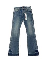 1:1 quality version Side Crystal Rivet Bootcut Jeans 28920259