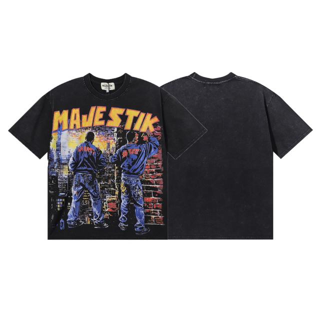 City Night Workers Print Washed Tee 28874482