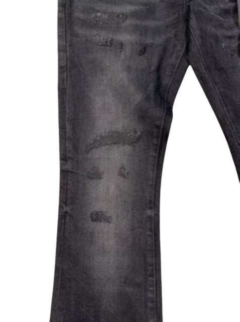 1:1 quality version Black Washed Ripped Flare Denim Pants 28997718