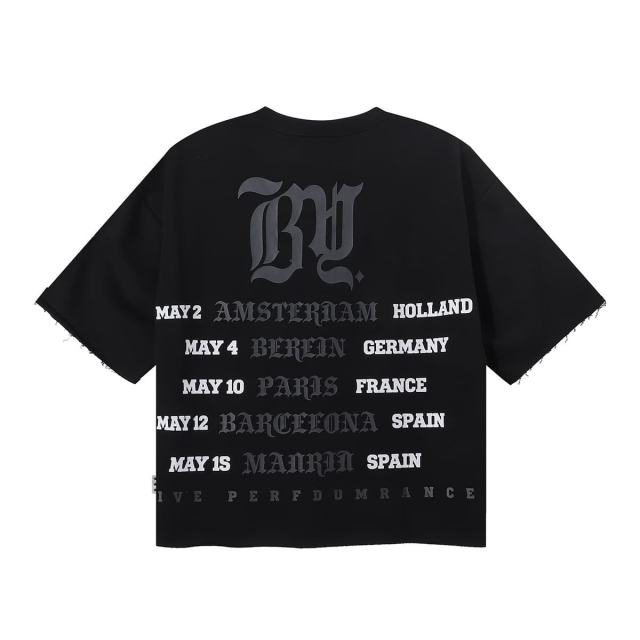 CD Skull Rhinestone Print Washed Tee 28874565