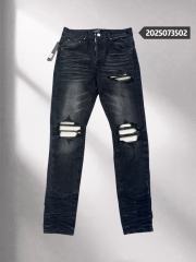 1:1 Quality White Patch Jeans