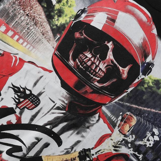 Skull Racer French Terry Print Tee 28874560