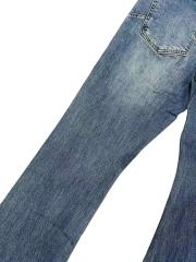 1:1 quality version Side Crystal Rivet Bootcut Jeans 28920259