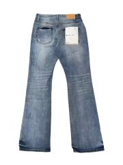 1:1 quality version Light Blue Washed Distressed Flare Jeans 28997711