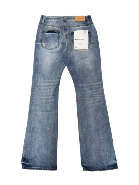 1:1 quality version Light Blue Washed Distressed Flare Jeans 28997711