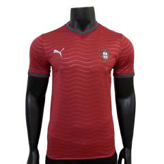 2026/2027 Burgundy Wave Pattern Portugal Home Jersey 2 Kind 28898443