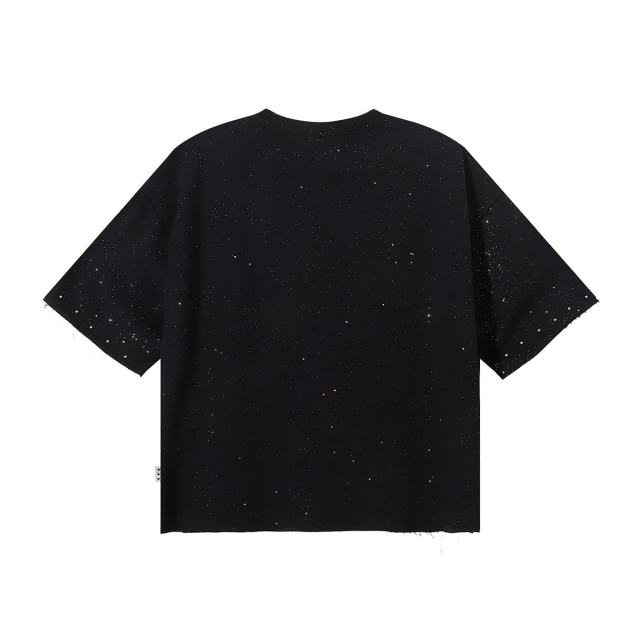Skeleton Hand Cross Jewelry Splash Ink Print Tee 2 colors 28874562