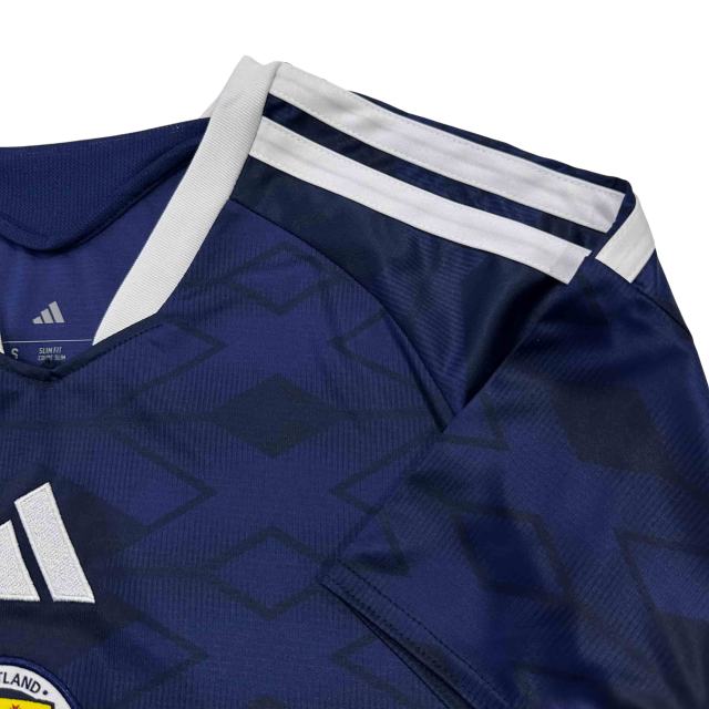 2026/2027 Navy Blue with Rhombus Jacquard Pattern Scotland Home Replica Jersey 28898427