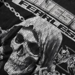 Grim Reaper Skull Chain Print Washed Tee 28874486