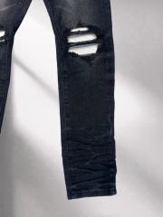 1:1 Quality White Patch Jeans