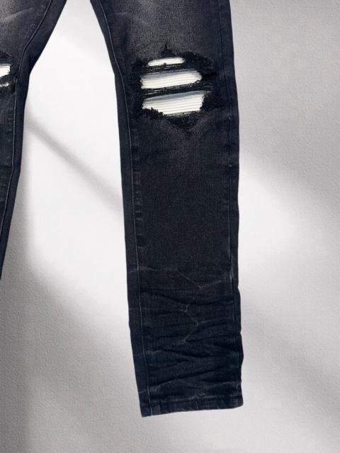 1:1 Quality White Patch Jeans