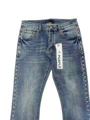 1:1 quality version Side Crystal Rivet Bootcut Jeans 28920259