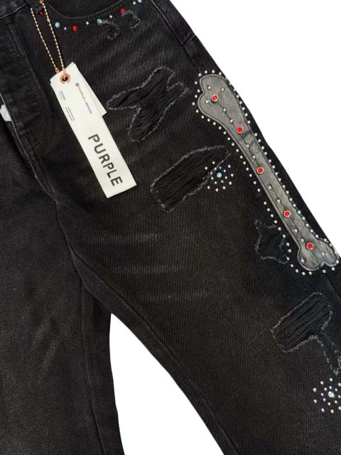 1:1 quality version Bone Patch Studded Flared Jeans 28963945