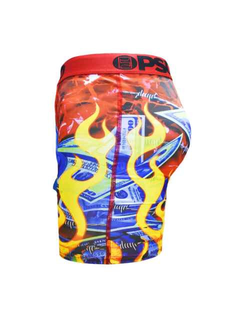 Blue Banknote Flame Print Boxer Briefs 28702277