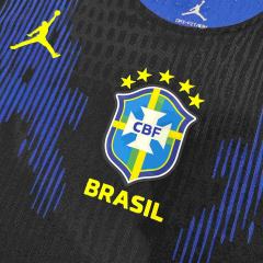 2026/2027 Blue Black Gradient Brazil Away Authentic Jersey 28898444