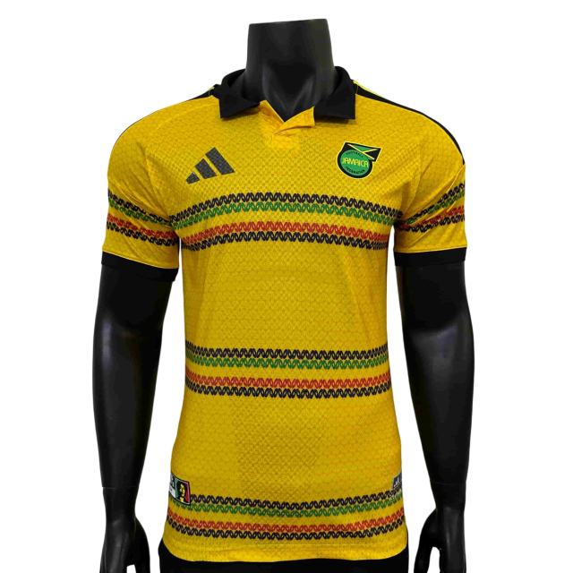 2026/2027 Yellow Green Stripes Jamaica Home Jersey 2 Kind 28898436