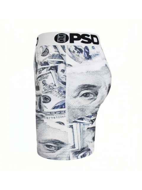 Grey and White Portrait Style Print Boxer Briefs 28628346