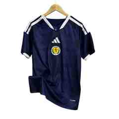 2026/2027 Navy Blue with Rhombus Jacquard Pattern Scotland Home Replica Jersey 28898427