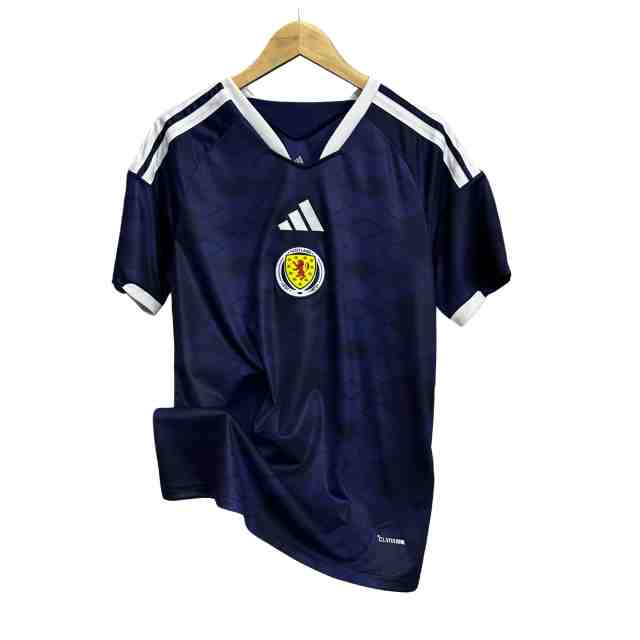 2026/2027 Navy Blue with Rhombus Jacquard Pattern Scotland Home Replica Jersey 28898427