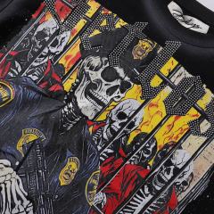 Get Lost F Rhinestone Print Washed Tee 28872177