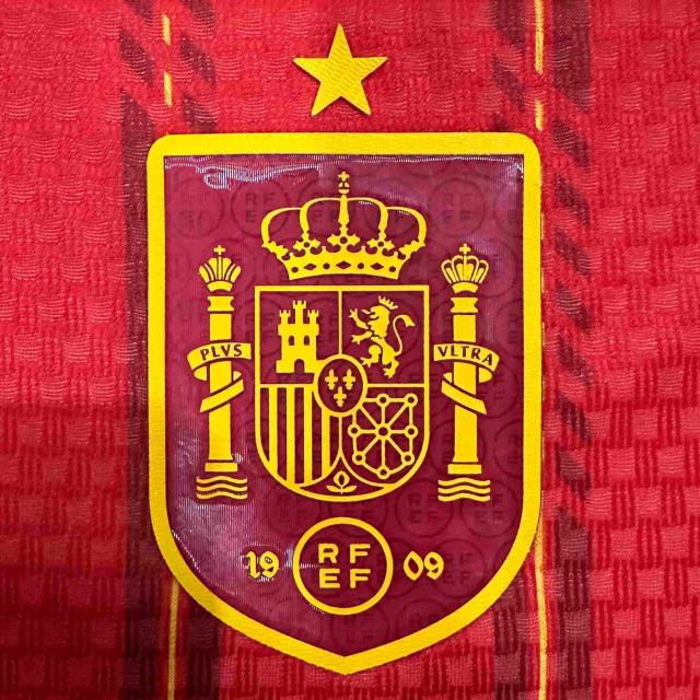 2026/2027 Red with Yellow Stripes Spain Home Jersey 2 Kind 28898435