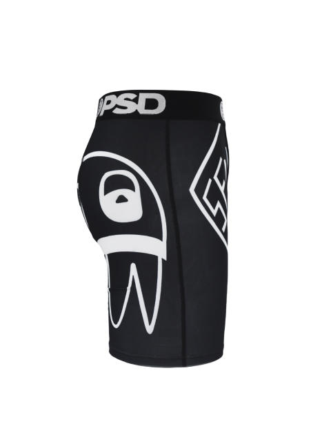 White Line Cartoon Print Boxer Briefs 28629047