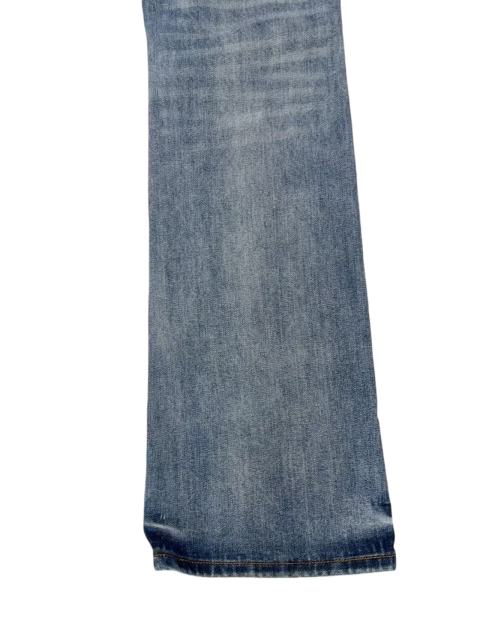 1:1 quality version Light Blue Washed Distressed Flare Jeans 28997711
