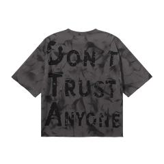 Circus Clown Splash Ink Print Washed Tee 28874570