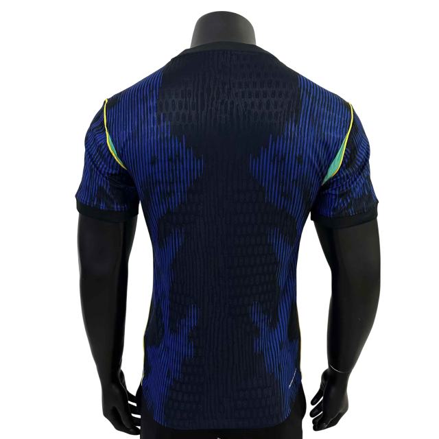 2026/2027 Blue Black Gradient Brazil Away Authentic Jersey 28898444