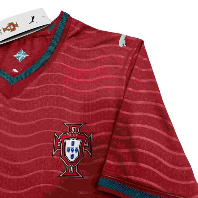 2026/2027 Burgundy Wave Pattern Portugal Home Jersey 2 Kind 28898443