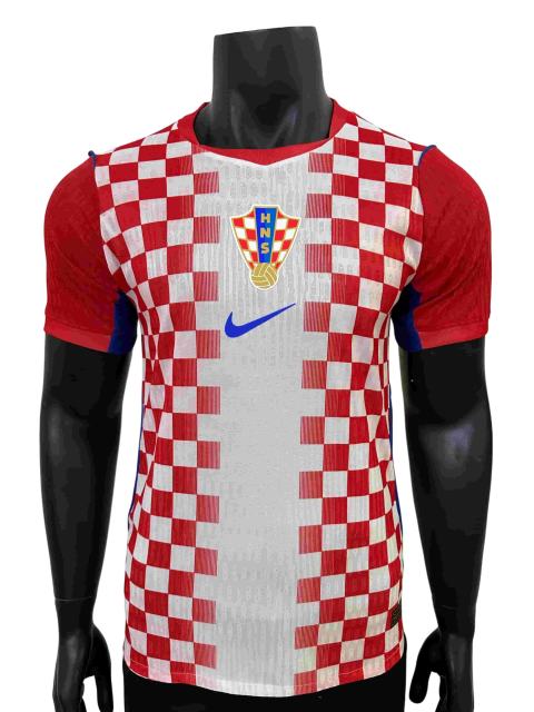 2026/2027 Red White Checkerboard Croatia Home Predesign Version Authentic Jersey 28898434